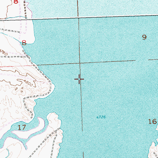 Topographic Map of Fivemile Creek, WY