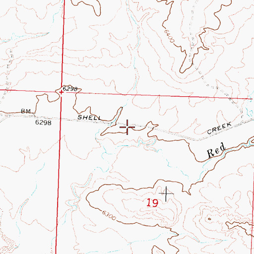 Topographic Map of Main Fork Trail, WY