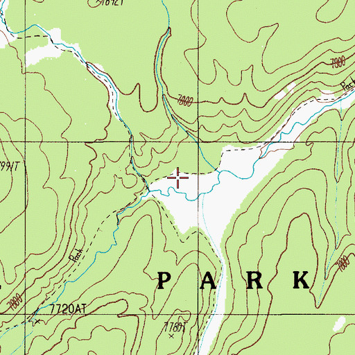 Topographic Map of Mount Holmes Trail, WY