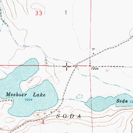 Topographic Map of South Canal, WY