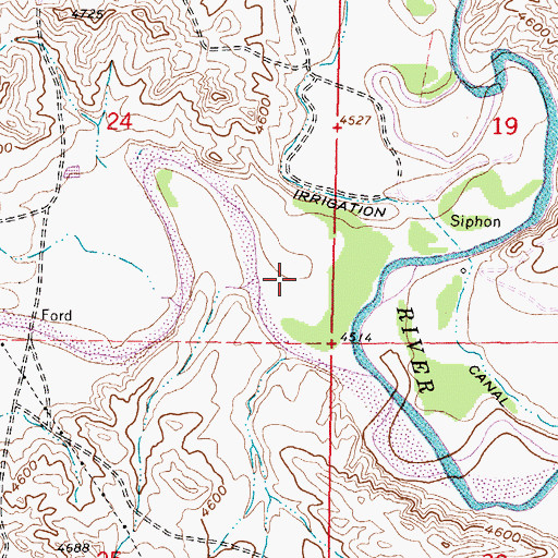 Topographic Map of South Fork Powder River, WY