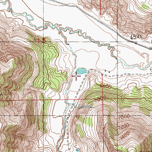 Topographic Map of Spring Creek, WY