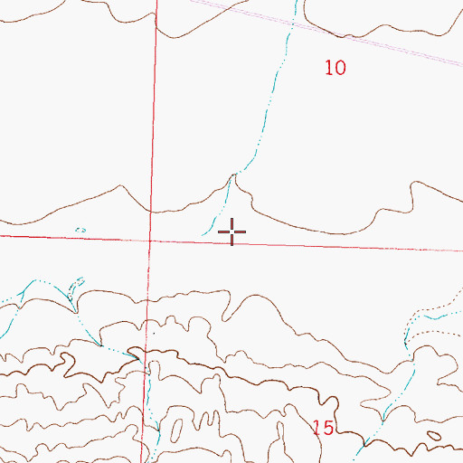 Topographic Map of Stewart Creek, WY