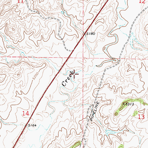 Topographic Map of Stove Gulch, WY