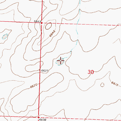 Topographic Map of Stratton Draw, WY