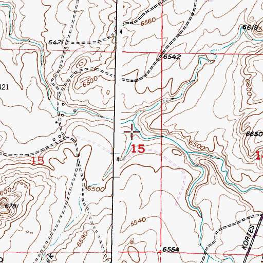 Topographic Map of Twin Springs Creek, WY