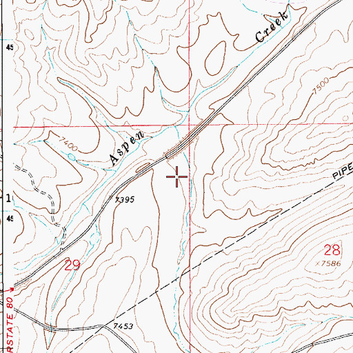 Topographic Map of Twomile Hollow, WY