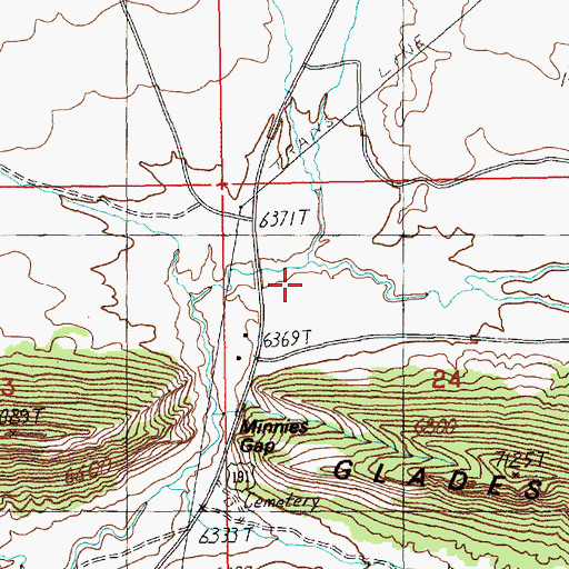 Topographic Map of West Spring Creek, WY