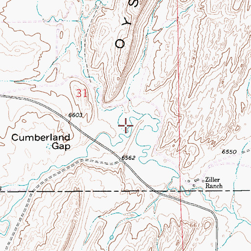 Topographic Map of North Fork Little Muddy Creek, WY