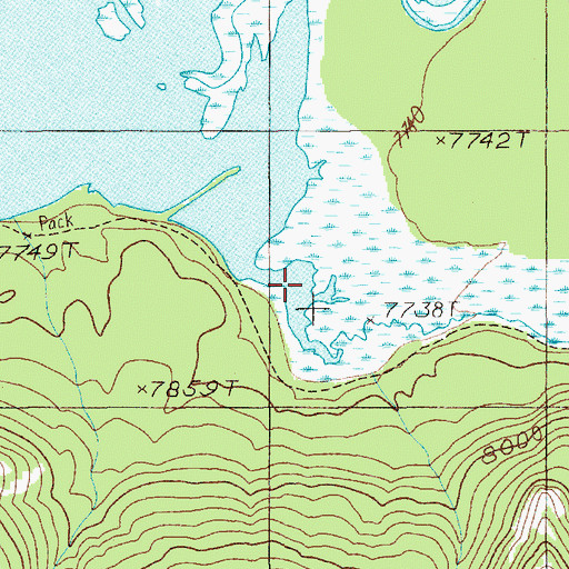 Topographic Map of Trail Creek, WY