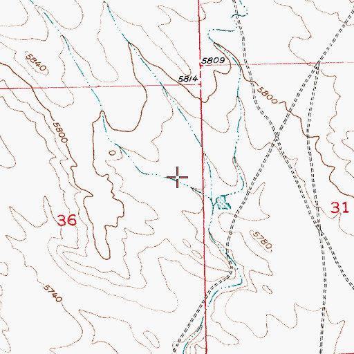 Topographic Map of Wind River Reservation, WY
