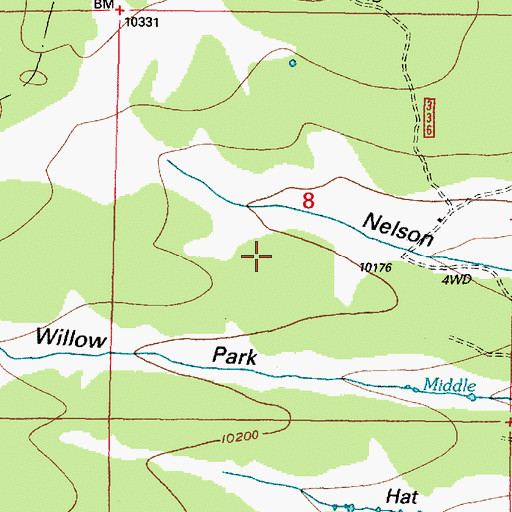 Topographic Map of Medicine Bow National Forest, WY