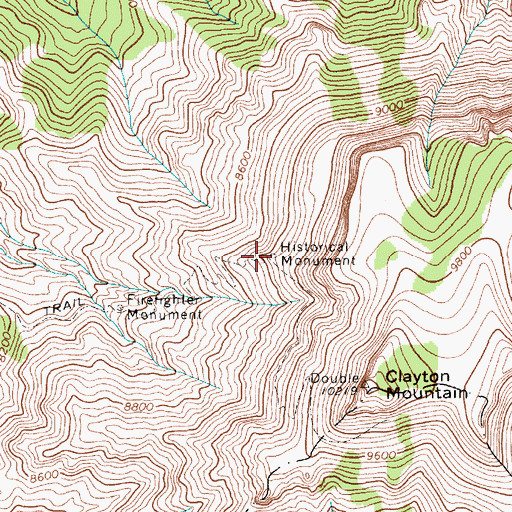 Topographic Map of Post Point, WY