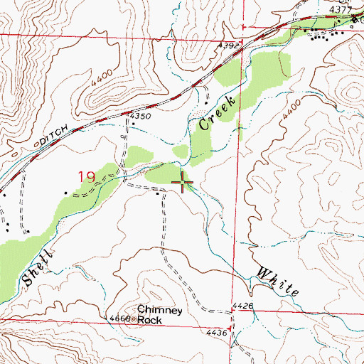 Topographic Map of Shelly Gulch, WY