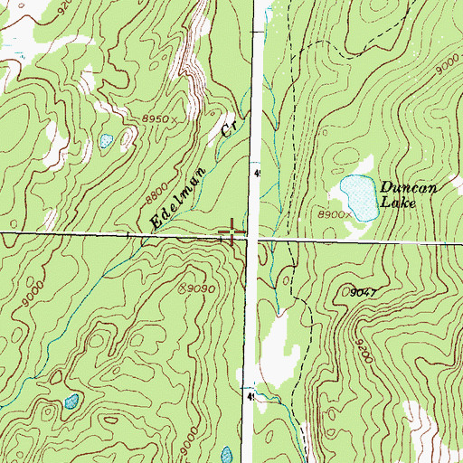 Topographic Map of Bighorn Mountains, WY