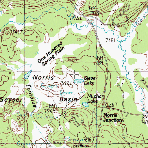 Topographic Map of Congress Pool, WY