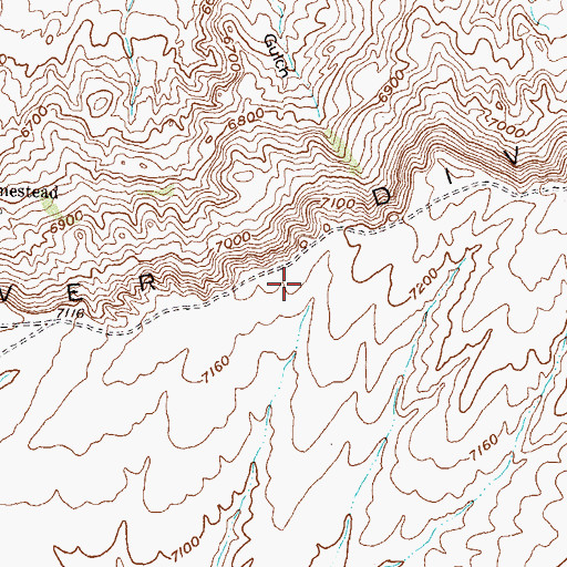Topographic Map of Beaver Divide, WY