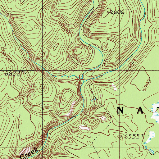 Topographic Map of Little Robinson Creek, ID