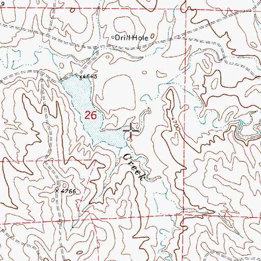 Topographic Map of North Beaver Creek, WY