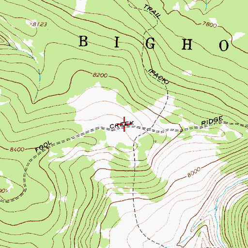 Topographic Map of Bull Park, WY