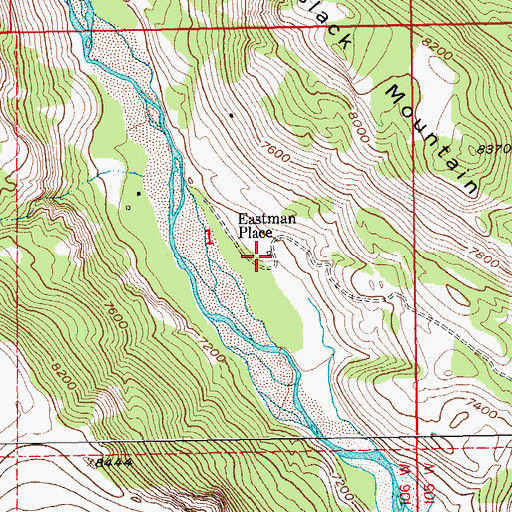 Topographic Map of Eastman Place (historical), WY