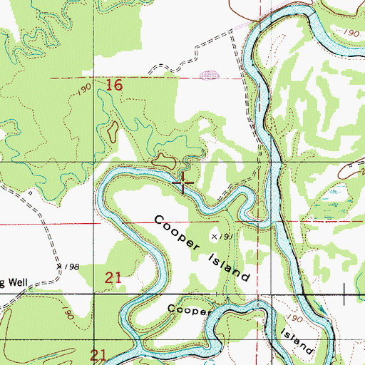 Topographic Map of Haysop Creek, AL