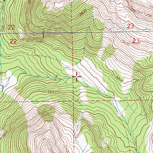 Topographic Map of South Gypsum Trail, WY