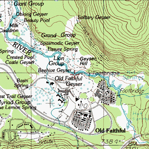 Topographic Map of Chinese Spring, WY