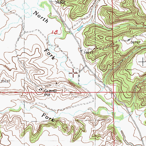 Topographic Map of Heetland Ranch, WY