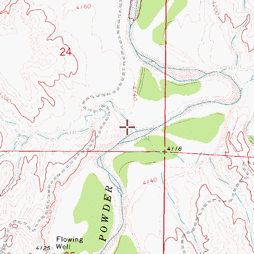 Topographic Map of Red Draw, WY