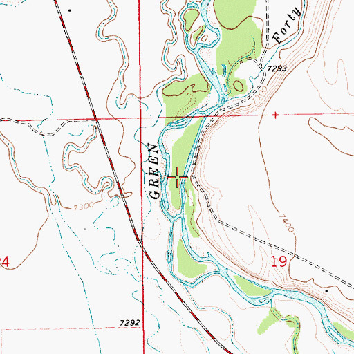 Topographic Map of Webb Draw, WY