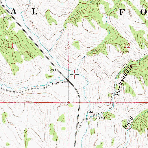 Topographic Map of South La Barge Creek, WY