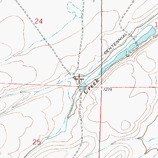 Topographic Map of Antelope Springs Draw, WY