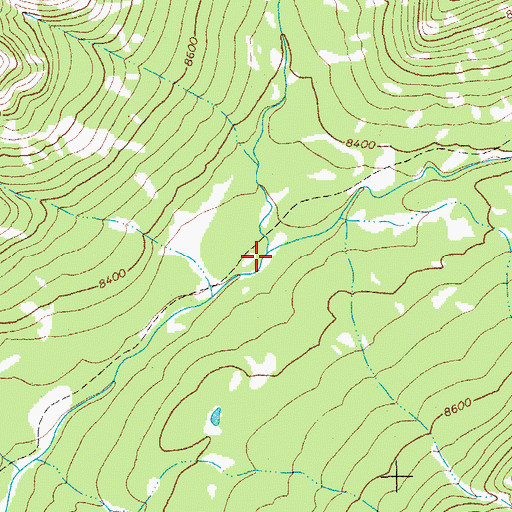 Topographic Map of Siggins Fork, WY