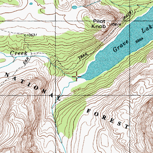 Topographic Map of Baptiste Creek, WY