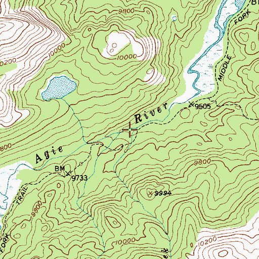 Topographic Map of Basco Creek, WY