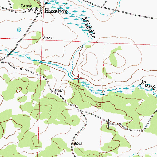 Topographic Map of Basco Creek, WY