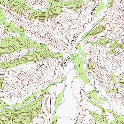 Topographic Map of Bear Gulch, WY