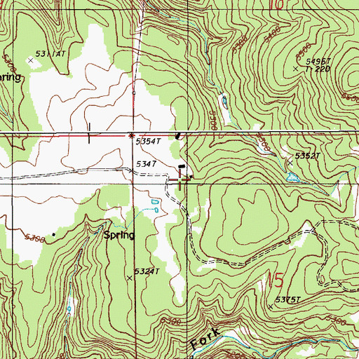 Topographic Map of Bear Lodge Ranch, WY