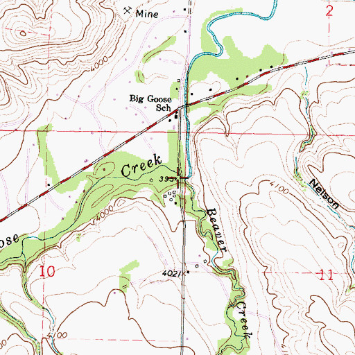Topographic Map of Beaver Creek, WY