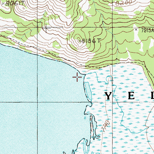 Topographic Map of Beaverdam Creek, WY
