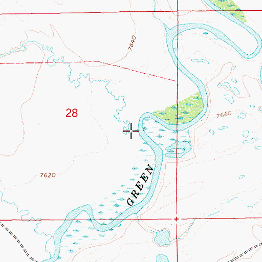 Topographic Map of Big Twin Creek, WY