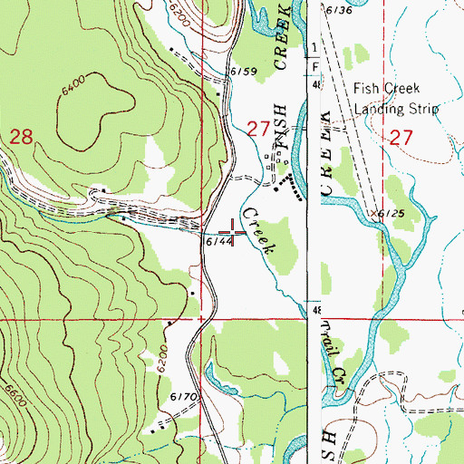 Topographic Map of Black Canyon, WY