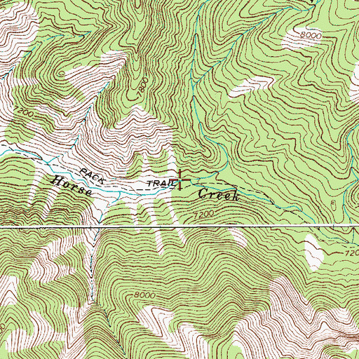 Topographic Map of Blackman Creek, WY