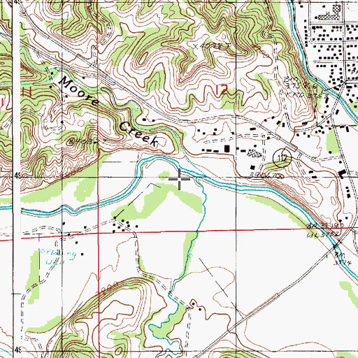Topographic Map of Blacktail Creek, WY