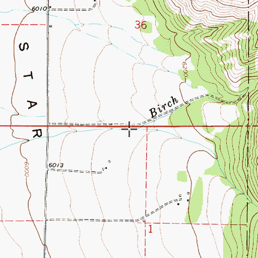 Topographic Map of Call Creek, WY