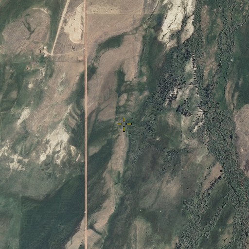 Aerial/Satellite Image of Carter Spring, WY