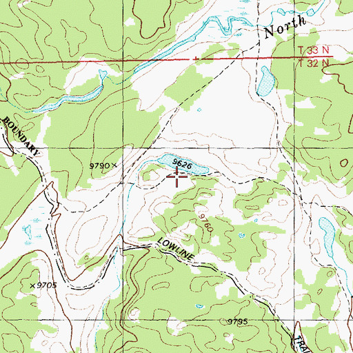 Topographic Map of Chilcoot Trail, WY
