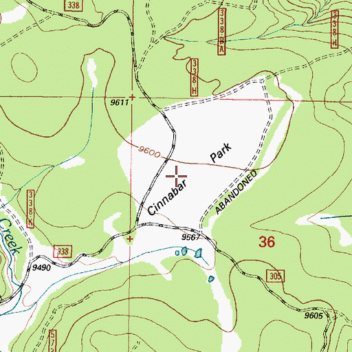Topographic Map of Cinnabar Park, WY