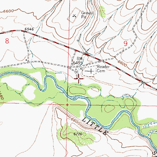 Topographic Map of Coal Bank Draw, WY